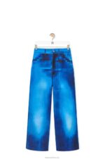 Loewe Women Pixelated baggy jeans in denim 206XF1177 Denim - Image 5