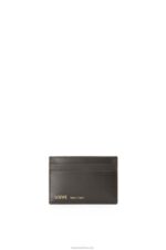 Loewe Women Plain cardholder in jacquard and calfskin 206XF1419 Navy/Black - Image 3
