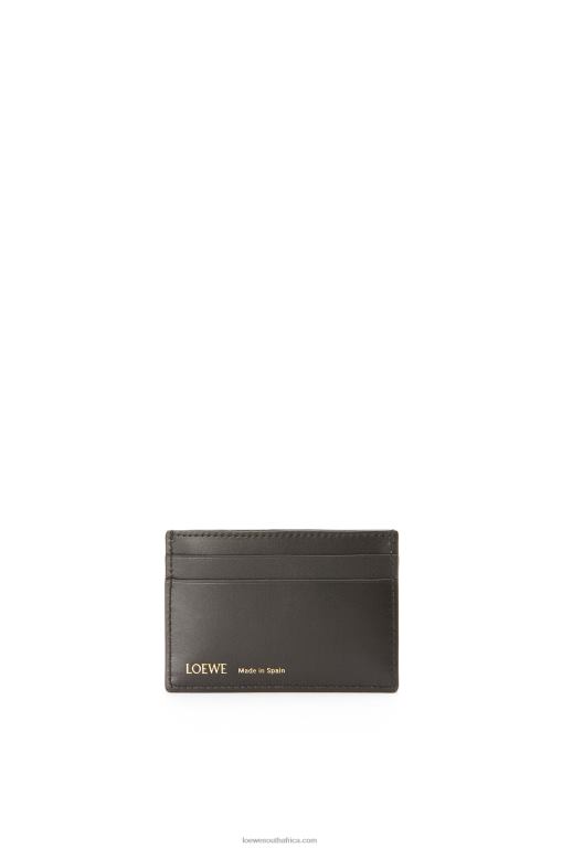 Loewe Women Plain cardholder in jacquard and calfskin 206XF1419 Navy/Black - Image 3