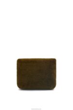 Loewe Women Puffer Goya bag in shearling 206XF468 Khaki Green - Image 4