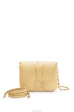 Loewe Women Puffer Goya bag in shiny nappa lambskin 206XF380 Butter