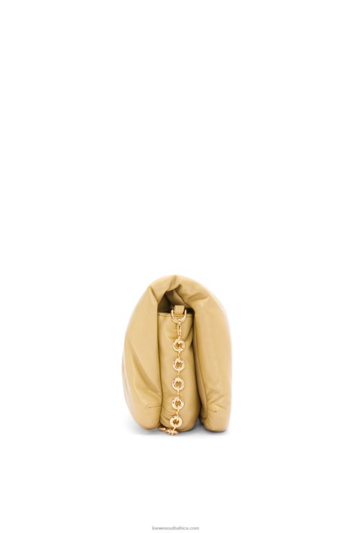 Loewe Women Puffer Goya bag in shiny nappa lambskin 206XF380 Butter - Image 3