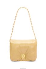 Loewe Women Puffer Goya bag in shiny nappa lambskin 206XF380 Butter - Image 5