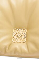 Loewe Women Puffer Goya bag in shiny nappa lambskin 206XF380 Butter - Image 7