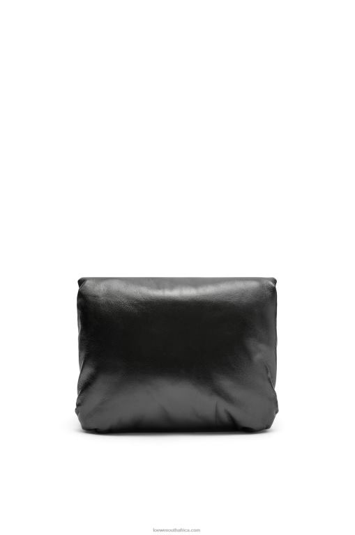 Loewe Women Puffer Goya bag in shiny nappa lambskin 206XF385 Black - Image 5