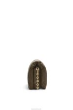 Loewe Women Puffer Goya bag in shiny nappa lambskin 206XF465 Dark Khaki Green - Image 3