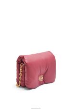 Loewe Women Puffer Goya bag in shiny nappa lambskin 206XF489 Plumrose - Image 3