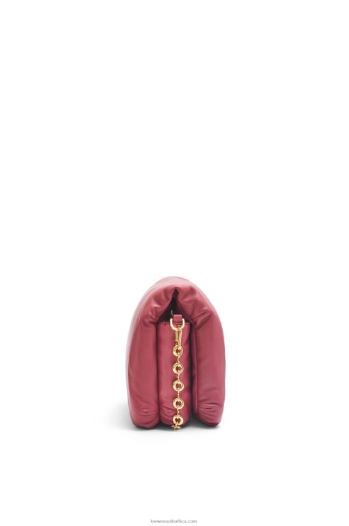 Loewe Women Puffer Goya bag in shiny nappa lambskin 206XF489 Plumrose - Image 4