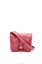 Loewe Women Puffer Goya bag in shiny nappa lambskin 206XF489 Plumrose - Image 9