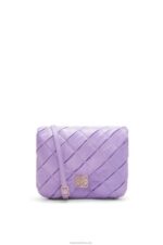 Loewe Women Puffer Goya in pleated shiny nappa lambskin 206XF379 Light Mauve - Image 2