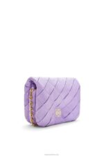 Loewe Women Puffer Goya in pleated shiny nappa lambskin 206XF379 Light Mauve - Image 3