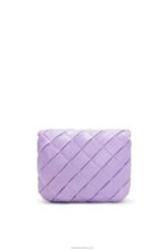 Loewe Women Puffer Goya in pleated shiny nappa lambskin 206XF379 Light Mauve - Image 5