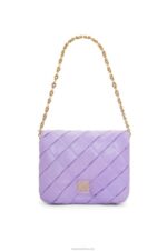 Loewe Women Puffer Goya in pleated shiny nappa lambskin 206XF379 Light Mauve - Image 6