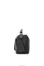 Loewe Women Puzzle bag in classic calfskin 206XF479 Black - Image 5