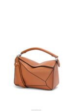 Loewe Women Puzzle bag in classic calfskin 206XF487 Tan