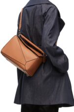 Loewe Women Puzzle bag in classic calfskin 206XF487 Tan - Image 3