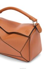Loewe Women Puzzle bag in classic calfskin 206XF487 Tan - Image 9