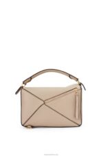 Loewe Women Puzzle bag in soft grained calfskin 206XF409 Sand - Image 5