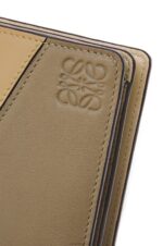 Loewe Women Puzzle compact zip wallet in classic calfskin 206XF1259 Clay Green/Butter - Image 5