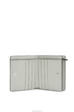 Loewe Women Puzzle compact zip wallet in classic calfskin 206XF1261 Ash Grey/Light Celadon - Image 2