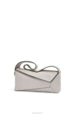 Loewe Women Puzzle Hobo bag in nappa calfskin 206XF438 Ghost - Image 3