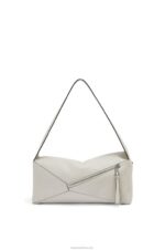 Loewe Women Puzzle Hobo bag in nappa calfskin 206XF438 Ghost - Image 5