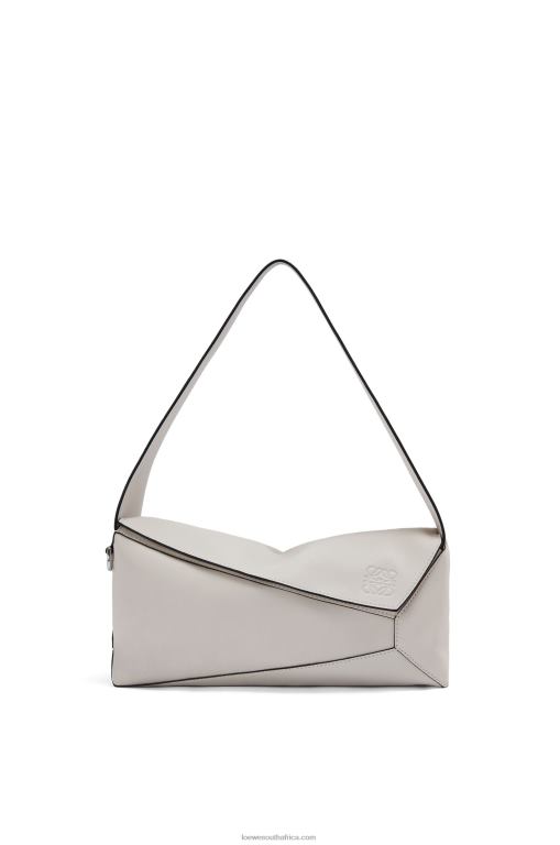 loewe_women_puzzle_hobo_bag_in_nappa_calfskin_206xf438_ghost.jpg Loewe Women Puzzle Hobo bag in nappa calfskin 206XF438 Ghost - Image 1