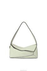 Loewe Women Puzzle Hobo bag in nappa calfskin 206XF457 Light Celadon