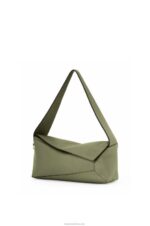 Loewe Women Puzzle Hobo bag in nappa calfskin 206XF471 Avocado Green - Image 2
