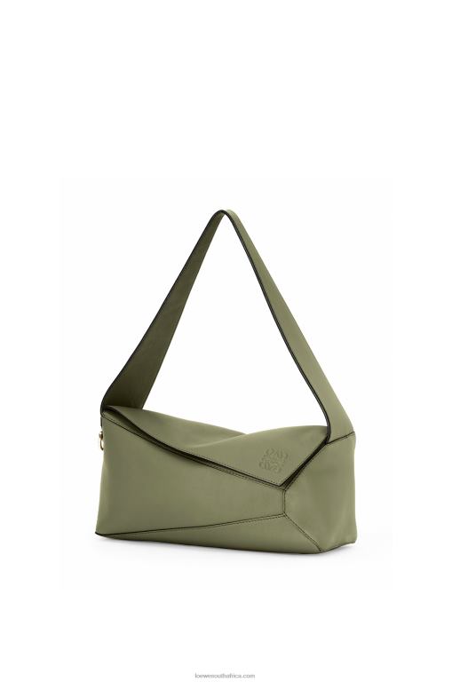 Loewe Women Puzzle Hobo bag in nappa calfskin 206XF471 Avocado Green - Image 2