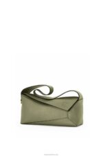 Loewe Women Puzzle Hobo bag in nappa calfskin 206XF471 Avocado Green - Image 3