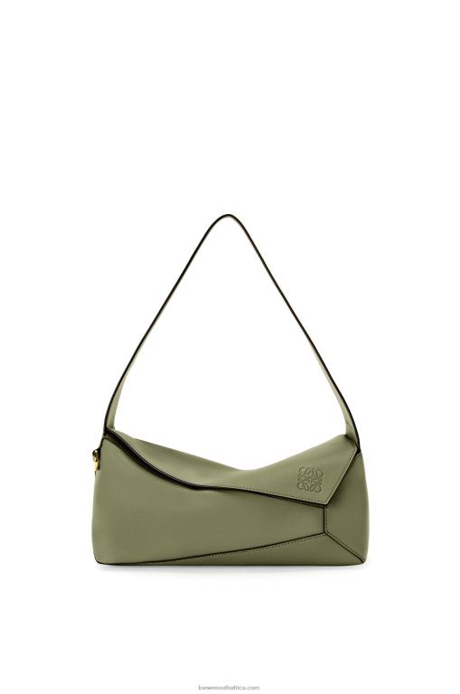 loewe_women_puzzle_hobo_bag_in_nappa_calfskin_206xf471_avocado_green.jpg Loewe Women Puzzle Hobo bag in nappa calfskin 206XF471 Avocado Green - Image 1