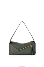 Loewe Women Puzzle Hobo bag in nappa calfskin 206XF472 Vintage Khaki - Image 5