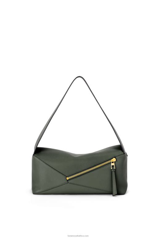 Loewe Women Puzzle Hobo bag in nappa calfskin 206XF472 Vintage Khaki - Image 5