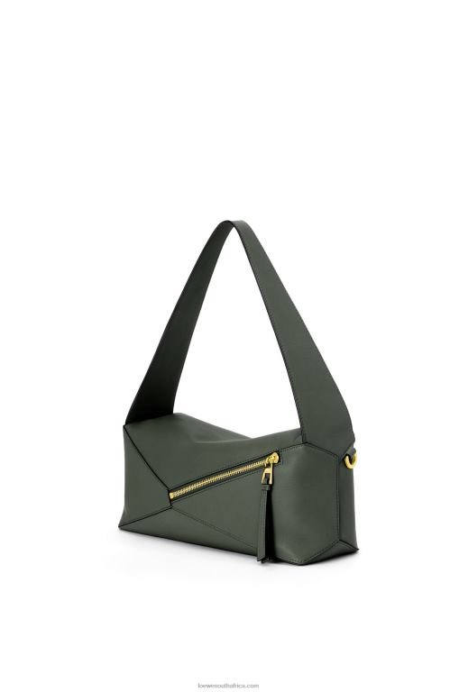 Loewe Women Puzzle Hobo bag in nappa calfskin 206XF472 Vintage Khaki - Image 6