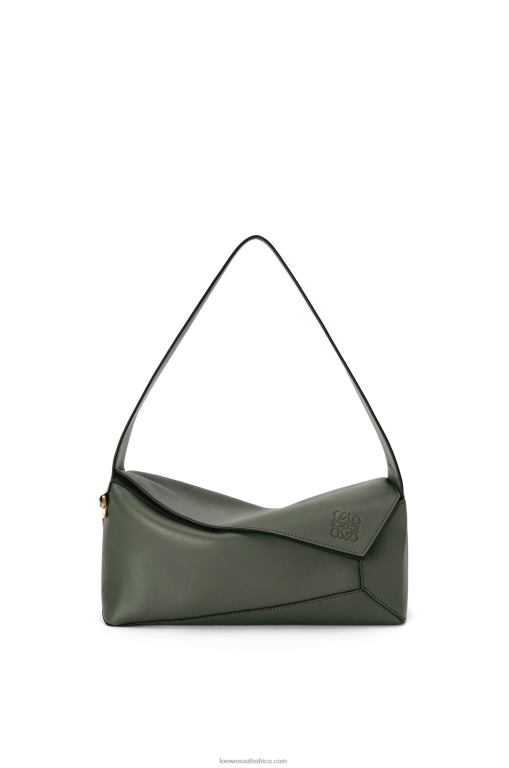 Loewe Women Puzzle Hobo bag in nappa calfskin 206XF472 Vintage Khaki - Image 1
