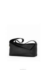 Loewe Women Puzzle Hobo bag in nappa calfskin 206XF513 Black - Image 3