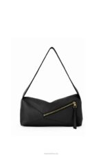 Loewe Women Puzzle Hobo bag in nappa calfskin 206XF513 Black - Image 5