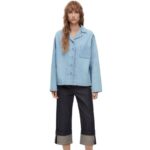 Loewe Women Pyjama blouse in denim 206XF909 Light Denim