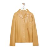 Loewe Women Pyjama blouse in nappa lambskin 206XF895 Sand/Butter