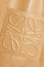 Loewe Women Pyjama blouse in nappa lambskin 206XF895 Sand/Butter - Image 3