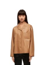 Loewe Women Pyjama blouse in nappa lambskin 206XF932 Toffee - Image 2