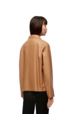 Loewe Women Pyjama blouse in nappa lambskin 206XF932 Toffee - Image 3