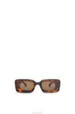 Loewe Women Rectangular sunglasses in acetate 206XF1425 Havana