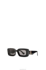Loewe Women Rectangular sunglasses in acetate 206XF1426 Black - Image 3