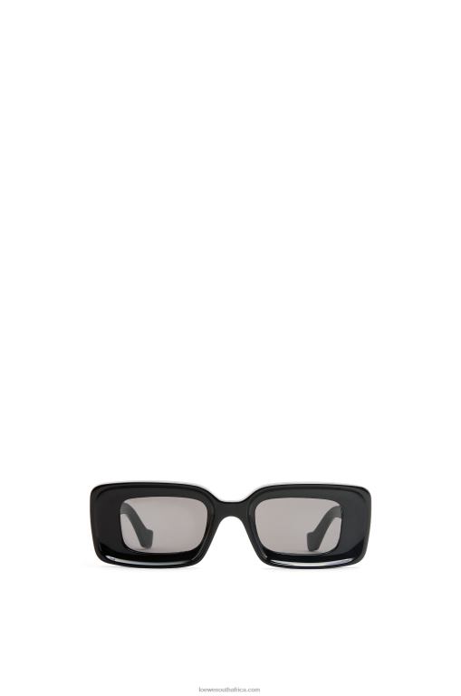 loewe_women_rectangular_sunglasses_in_acetate_206xf1426_black.jpg Loewe Women Rectangular sunglasses in acetate 206XF1426 Black - Image 1