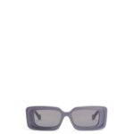 Loewe Women Rectangular sunglasses in acetate 206XF1477 Dusty Lilac