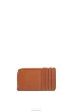 Loewe Women Repeat coin cardholder in embossed silk calfskin 206XF1411 Tan - Image 2