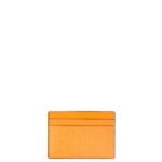 Loewe Women Repeat plain cardholder in embossed silk calfskin 206XF1404 Mandarin
