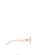 Loewe Women Screen sunglasses in acetate 206XF1427 Ivory - Image 3
